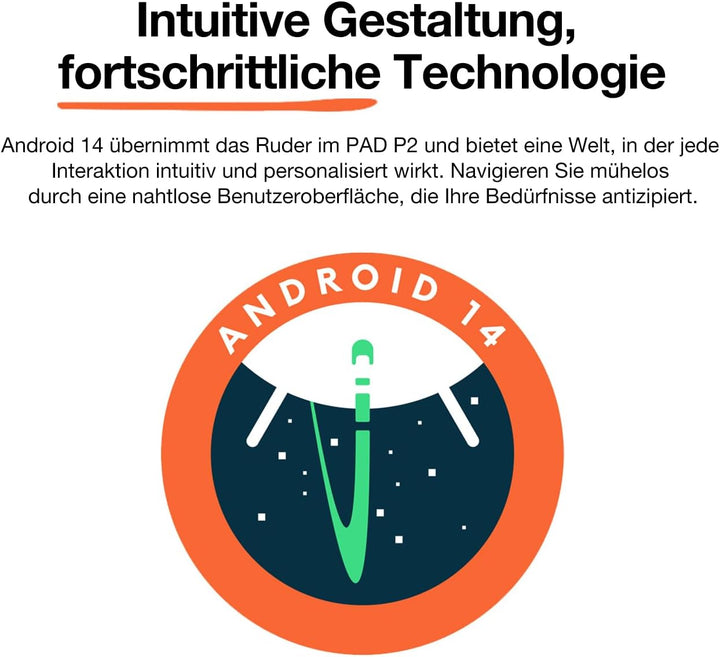AGM PAD P2 Android 14 Tablet mit Hülle [2025],Helio G99 Octa Core Tablett, 16(8+8) GB RAM+256GB ROM/