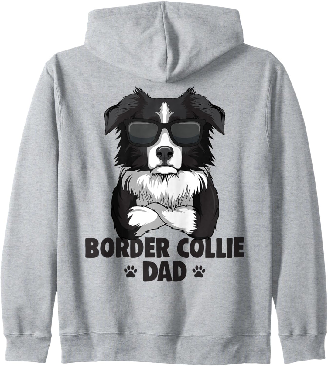 Border Collie Dad Hunde Papa Herrchen Kapuzenjacke