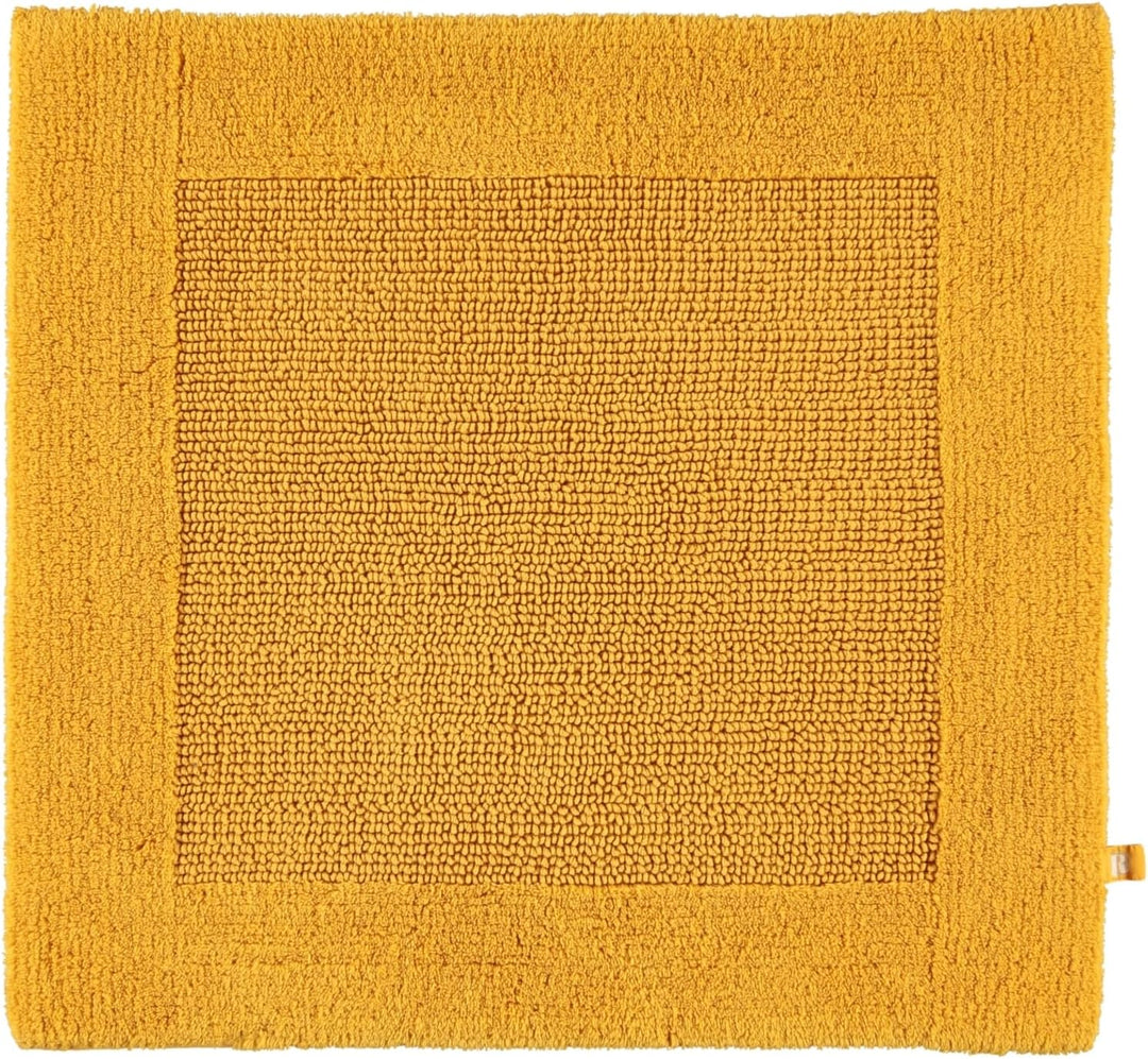 RHOMTUFT Prestige Badvorleger, 100% Baumwolle, 348 Curry, 60 x 60 cm, WC-Vorleger ohne Passform 60 x