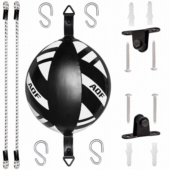 AQF Boxen Doppelendball Rex Leder Boxbirne Set MMA Punchingball Erwachsene Training Speedball Set sc