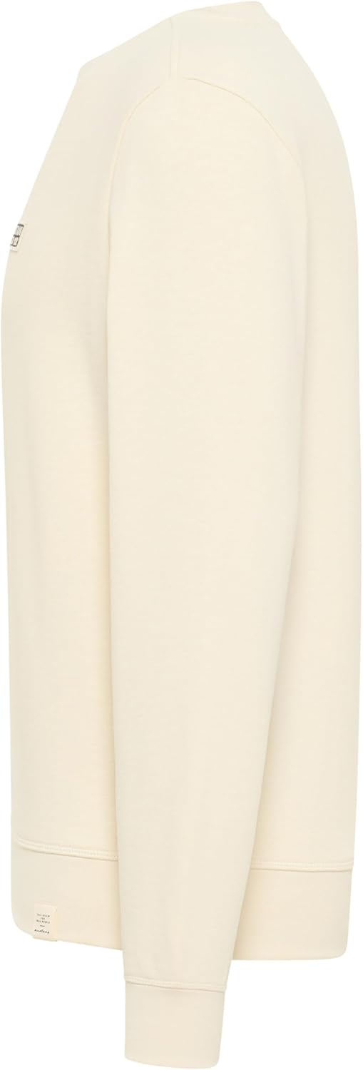 MUSTANG Herren Style Ben Crewneck Sweatshirt XXL White Asparagus 3000, XXL White Asparagus 3000