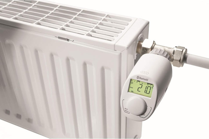 Eqiva Bluetooth Smart Elektronik-Heizkörperthermostat, 3er-Set, mit App-Steuerung, 3er-Set