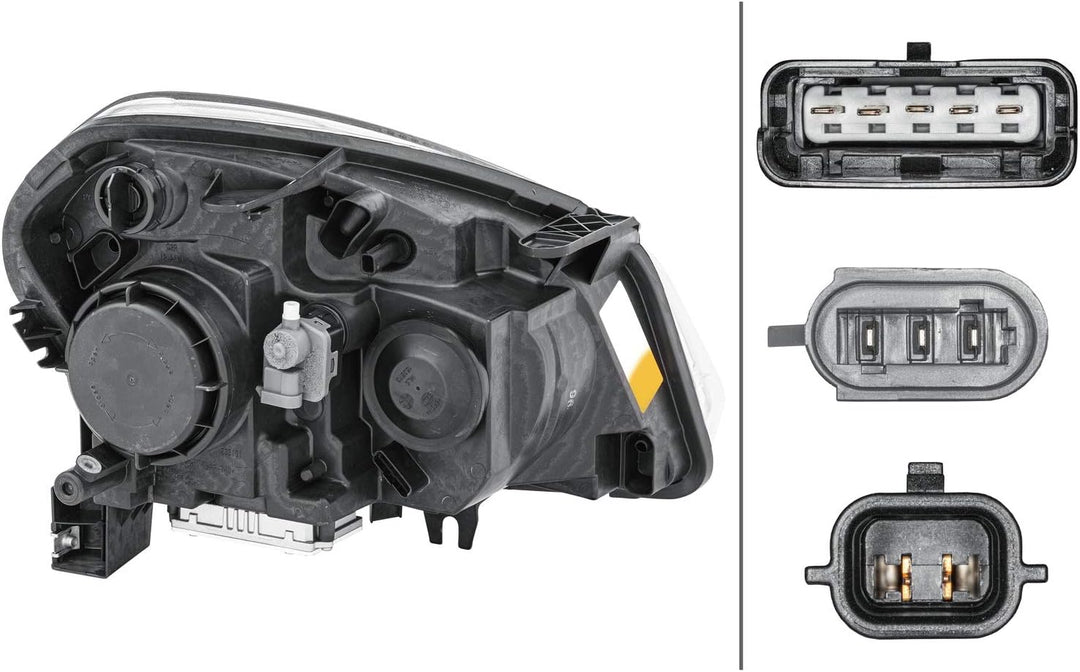 HELLA 1EF 238 042-111 Halogen/Xenon-Hauptscheinwerfer - links - für u.a. Nissan Qashqai I (J10, NJ10
