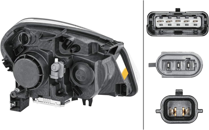 HELLA 1EF 238 042-111 Halogen/Xenon-Hauptscheinwerfer - links - für u.a. Nissan Qashqai I (J10, NJ10