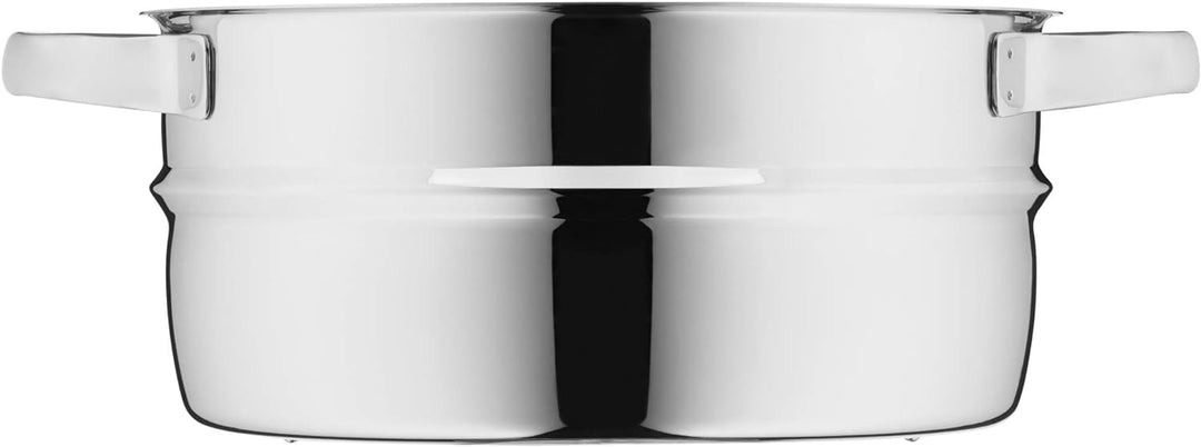 WMF Compact Cuisine Gemüse-/ Kartoffeldämpfer 24 cm, Dampfgarer Einsatz für Topf, Cromargan Edelstah
