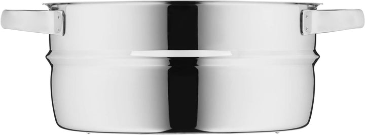 WMF Compact Cuisine Gemüse-/ Kartoffeldämpfer 24 cm, Dampfgarer Einsatz für Topf, Cromargan Edelstah