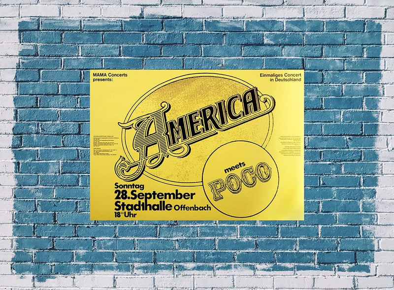 America - Homecoming, Frankfurt 1970 » Konzertplakat/Premium Poster | Live Konzert Veranstaltung | D