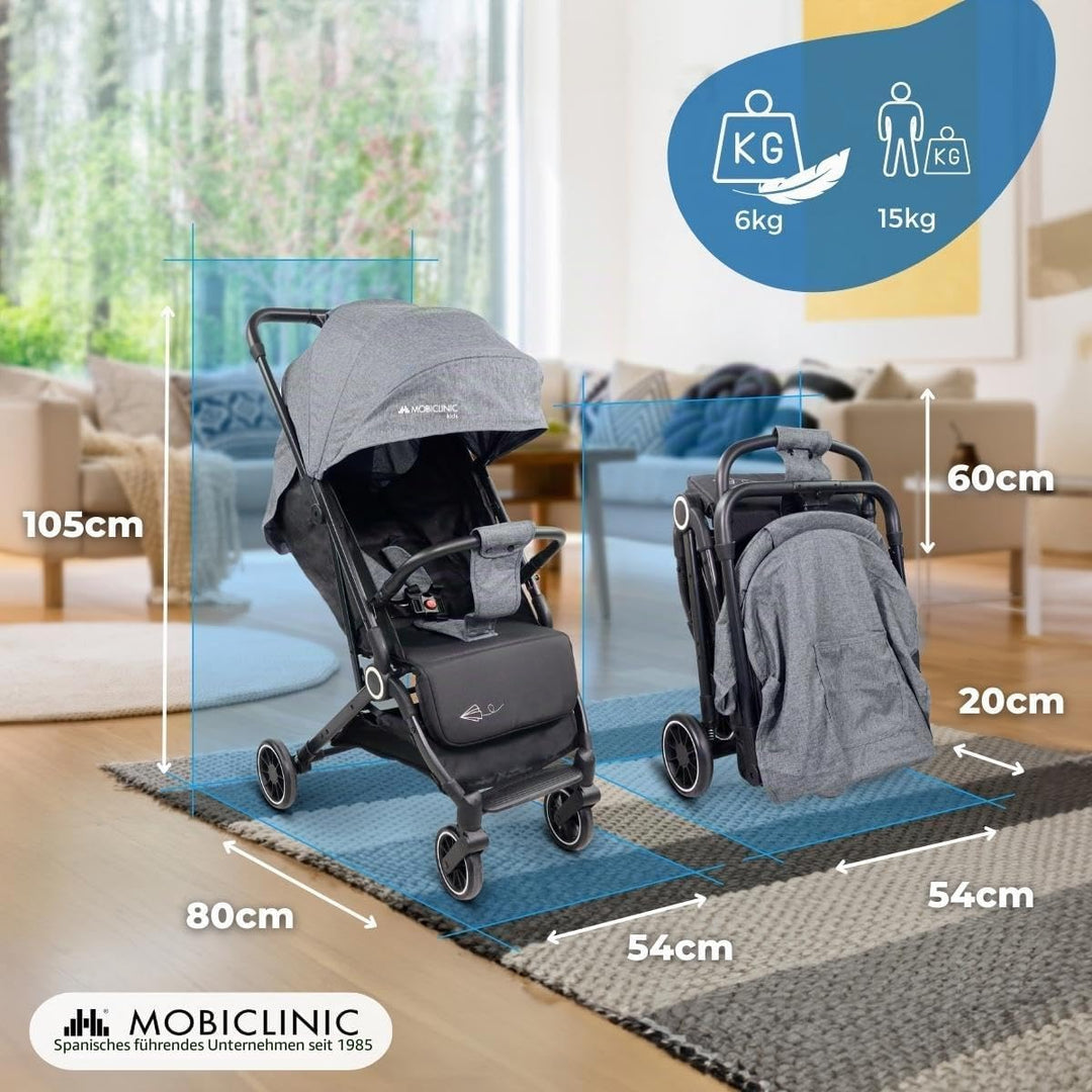 Mobiclinic® kids, Kinderwagen, Ultra-kompakt, Trip, 5-punkt-gurt, Lenker, Korb, Europäische marke, 0