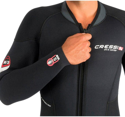 Cressi Endurance Man Monopiece Wetsuit 5mm - Herren Overall Tauchanzug Aus 5mm Neopren Für Taucher U