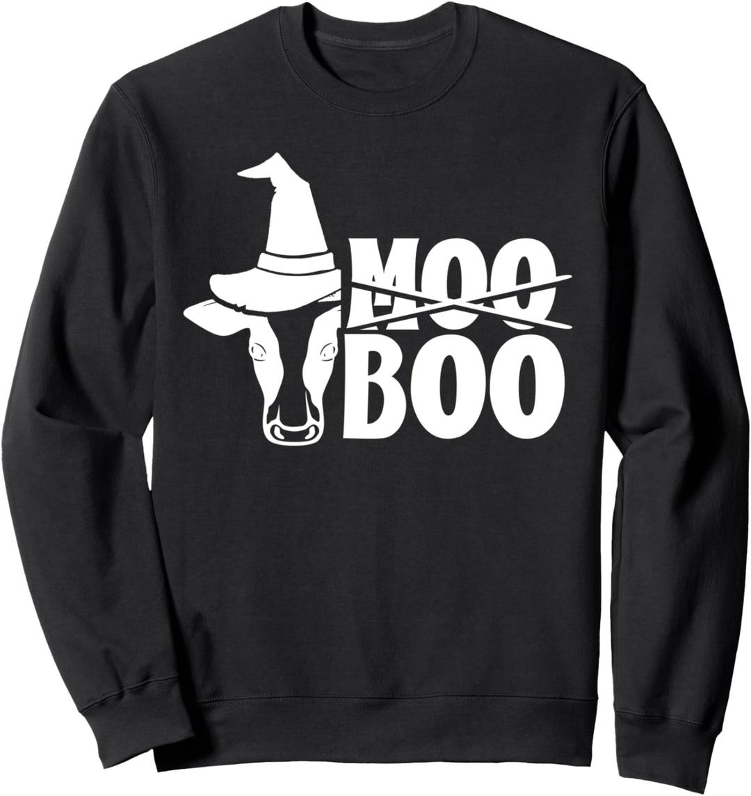 Muh Buh Moo Boo Kuh Geist Halloween Sweatshirt