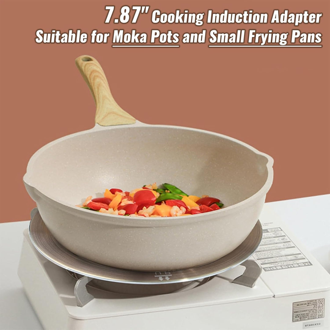Universal Induktion Adapterplatte Ø 20 cm, Kleine Induktionsadapter mit Wärmeisolierunggriff aus Ede