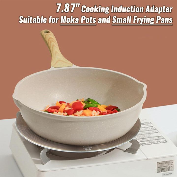 Universal Induktion Adapterplatte Ø 20 cm, Kleine Induktionsadapter mit Wärmeisolierunggriff aus Ede