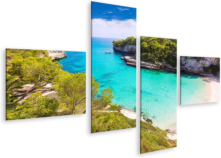 islandburner Bild auf Leinwand Mallorca Cala Llombards Santanyi Strand In Mallorca Balearen Spanien