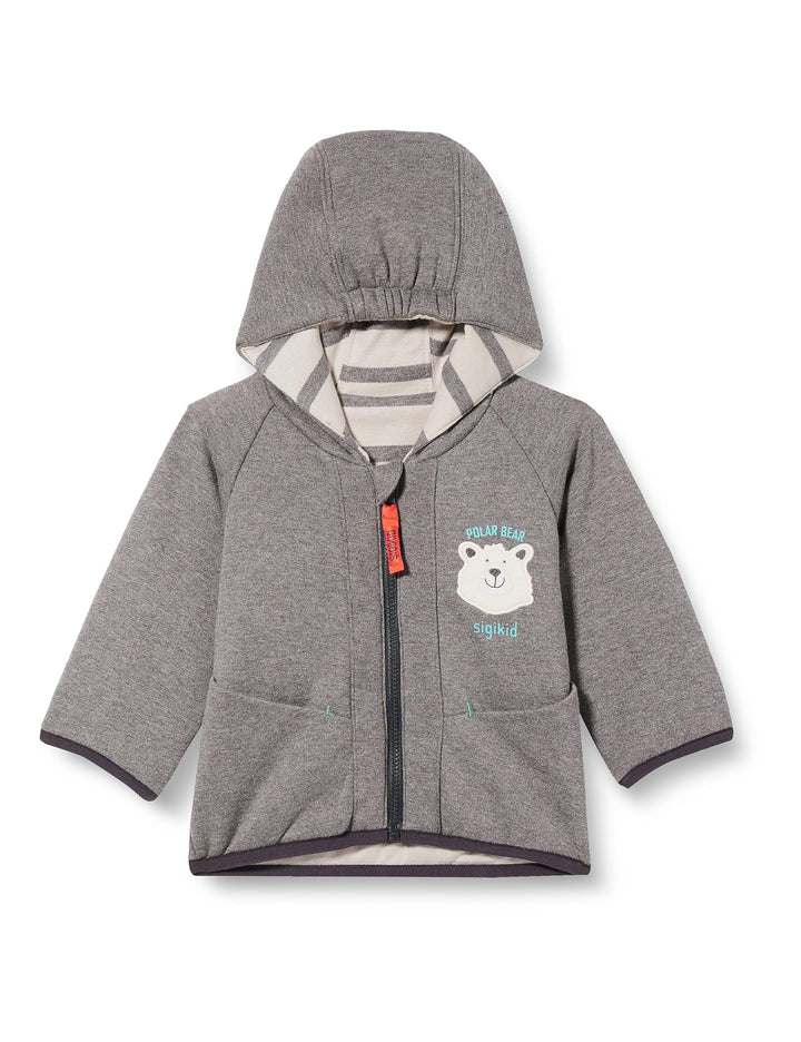 Sigikid Baby-Jungen Wattiert Polar Expedition Wendejacke 62 Grau, 62 Grau