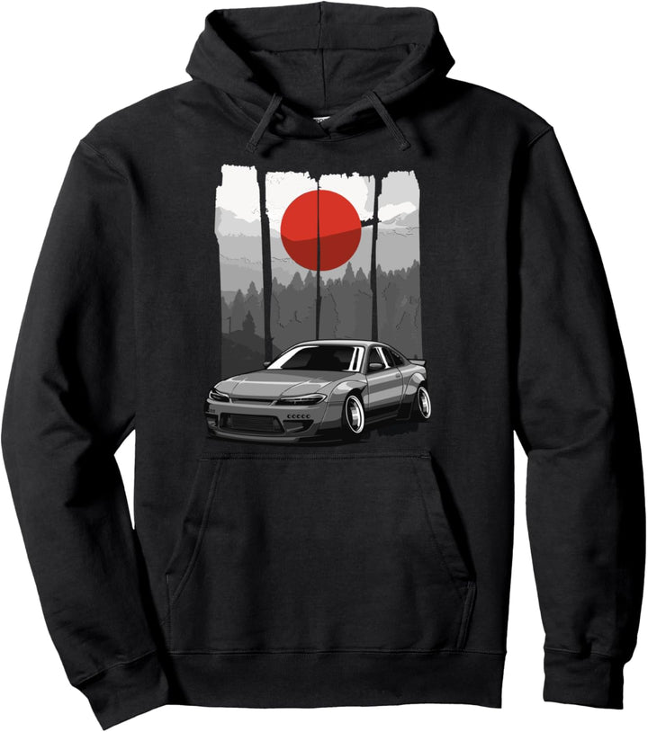 JDM S15 Silvia Japan Drift Auto Aufgehende Sonne Tuning Pullover Hoodie