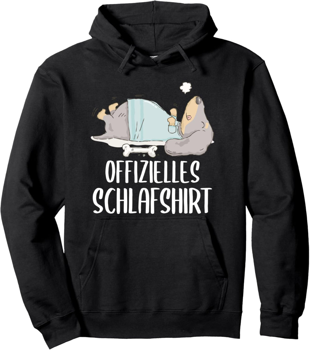 Offizielles Schlafshirt Schlafanzug Dackel Hund Pullover Hoodie