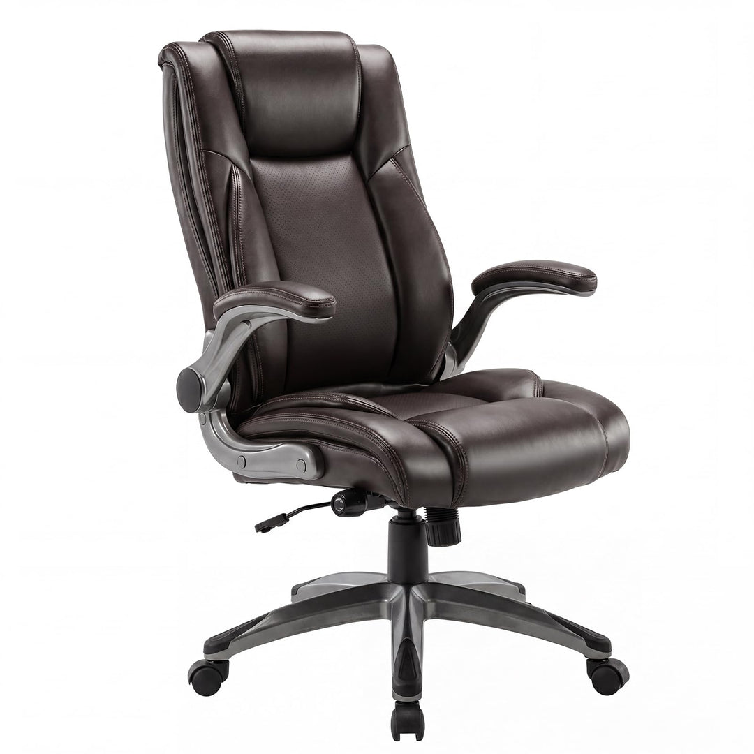 COLAMY Bürostuhl Ergonomisch, Chefsessel mit Hoher Rückenlehne, Ergonomischer 360° Drehstuhl für Bür