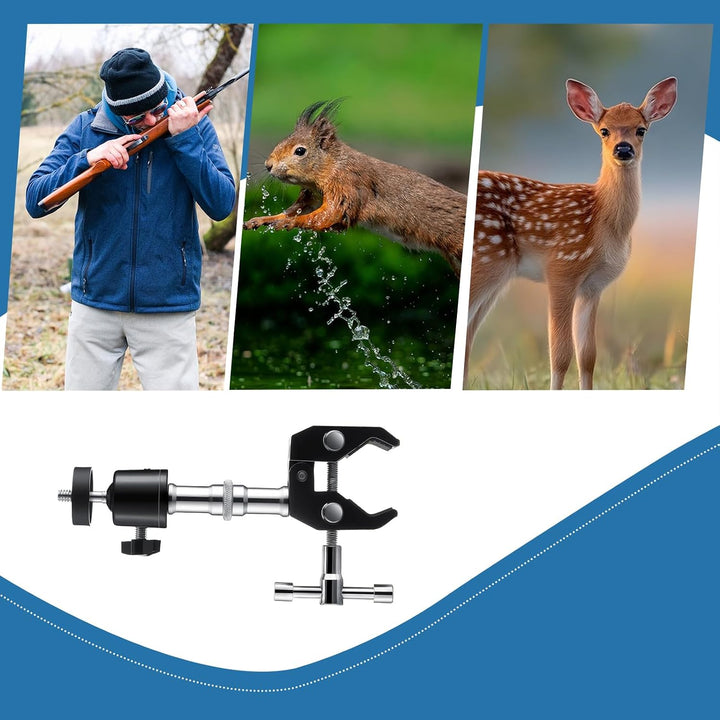 2er Pack T-Post Wildkamera Halterung mit 360° drehbarem Kugelkopf