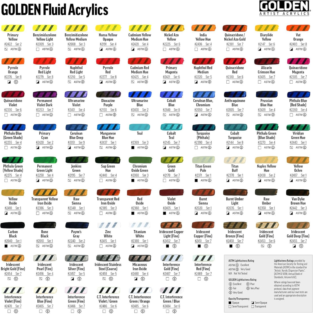 Goldene - flüssige Acrylfarbe - 236 ml oder 8 Unzen - Titan Buff 8 oz Bottle Hellbraun (Titan Buff)
