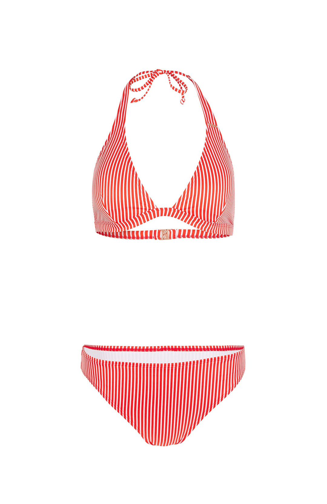 O'Neill Damen Marga Kreuz Bikini, 33026 Red Simple Stripe