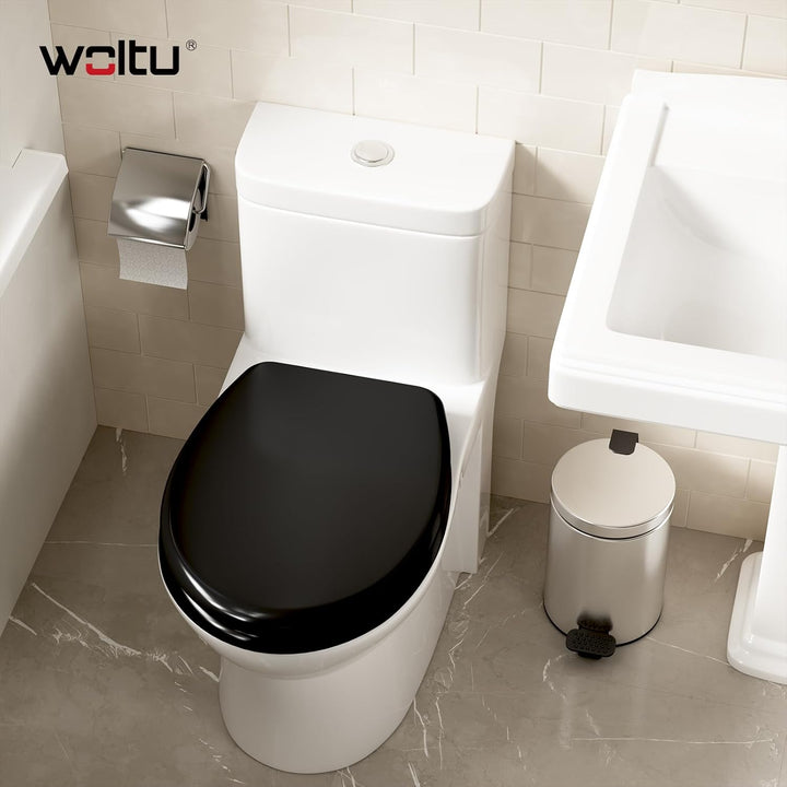 WOLTU WC Sitz mit Absenkautomatik,Toilettensitz Motiv, Toilettendeckel aus Duroplast, Stable Klodeck