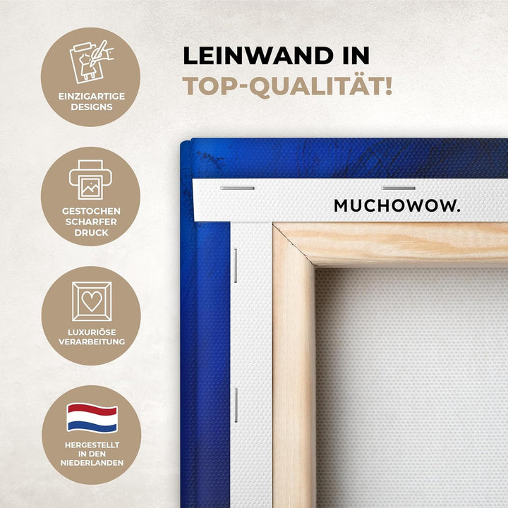 MuchoWow© Leinwandbild Gross 120x80 cm XXL Dekoration Wohnzimmer Bilder Pictures Wall Decoration Liv