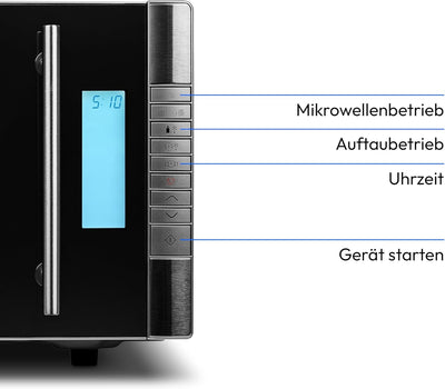 MEDION MD 14482 Mikrowelle mit Grill / 20L Garraum / 8 Automatikprogramme / Auftaufunktion / 800 Wat