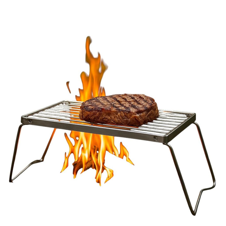 Klappbares Grillrost Stahl verzinkt, Backpack, Camping, Reisegrill, Outdoor, Bushcraft, Angeln, Gril