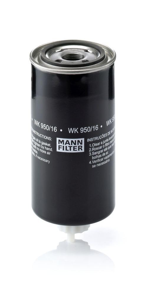 MANN-FILTER WK 950/16 x Kraftstofffilter Satz mit Dichtung / Dichtungssatz Kraftstofffilter – Für Nu