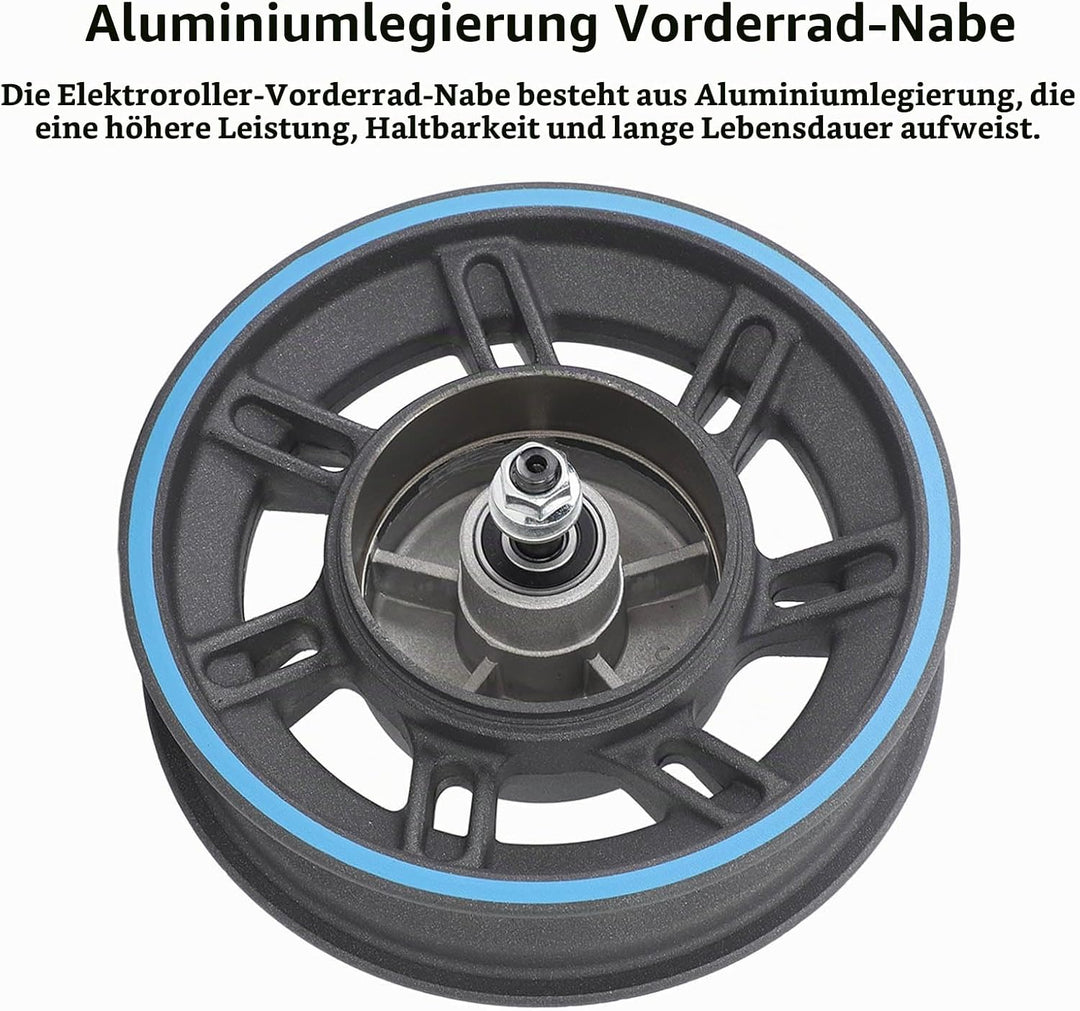 Elektroroller Vorderradnabe für MAX G30D, E-Scooter Vorderrad Nabe Aluminiumlegierung E-Roller Radna