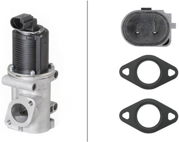 HELLA 6NU 010 171-541 AGR-Ventil - elektronisch - 2-polig - mit Dichtungen