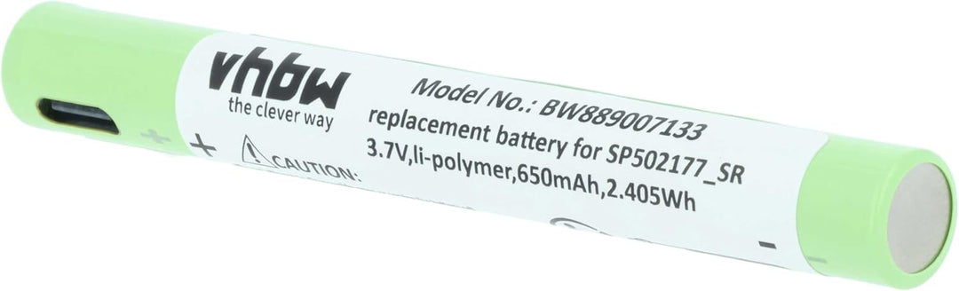 vhbw 2X Akku kompatibel mit Ledlenser P4R Core Taschenlampe Kopflampe (650 mAh, 3,7 V, Li-Polymer)