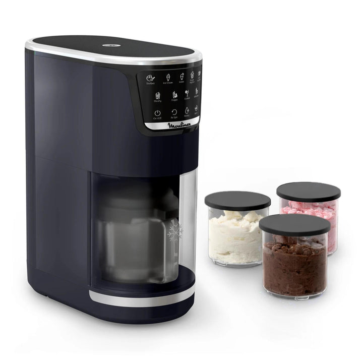 Moulinex Dolci, Eismaschine, 10 Programme, automatische Reinigung, 1-Step Perfector-Technologie, MJ6