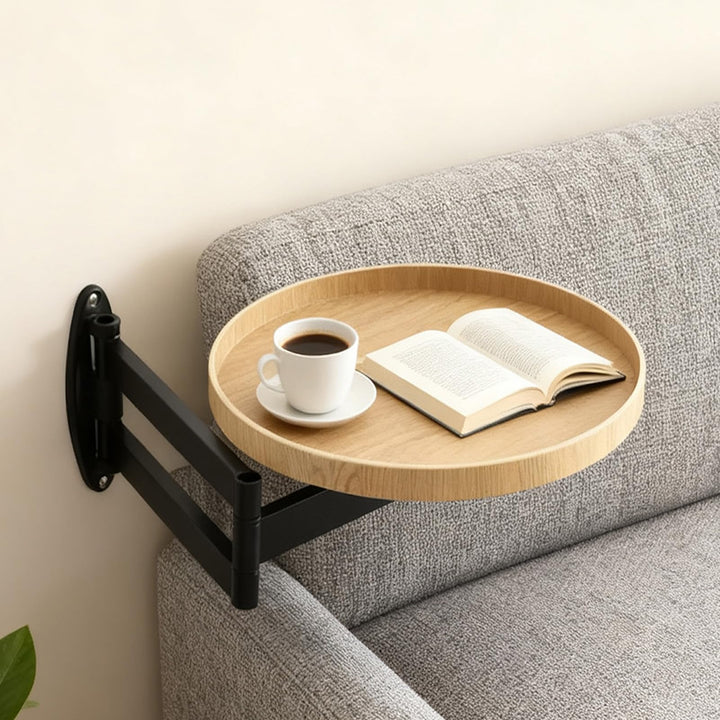 Rund Klapptisch Wand Holz Kleine Wandtisch Ausziehbar Klapptisch Platzsparend Schwebender Nachttisch