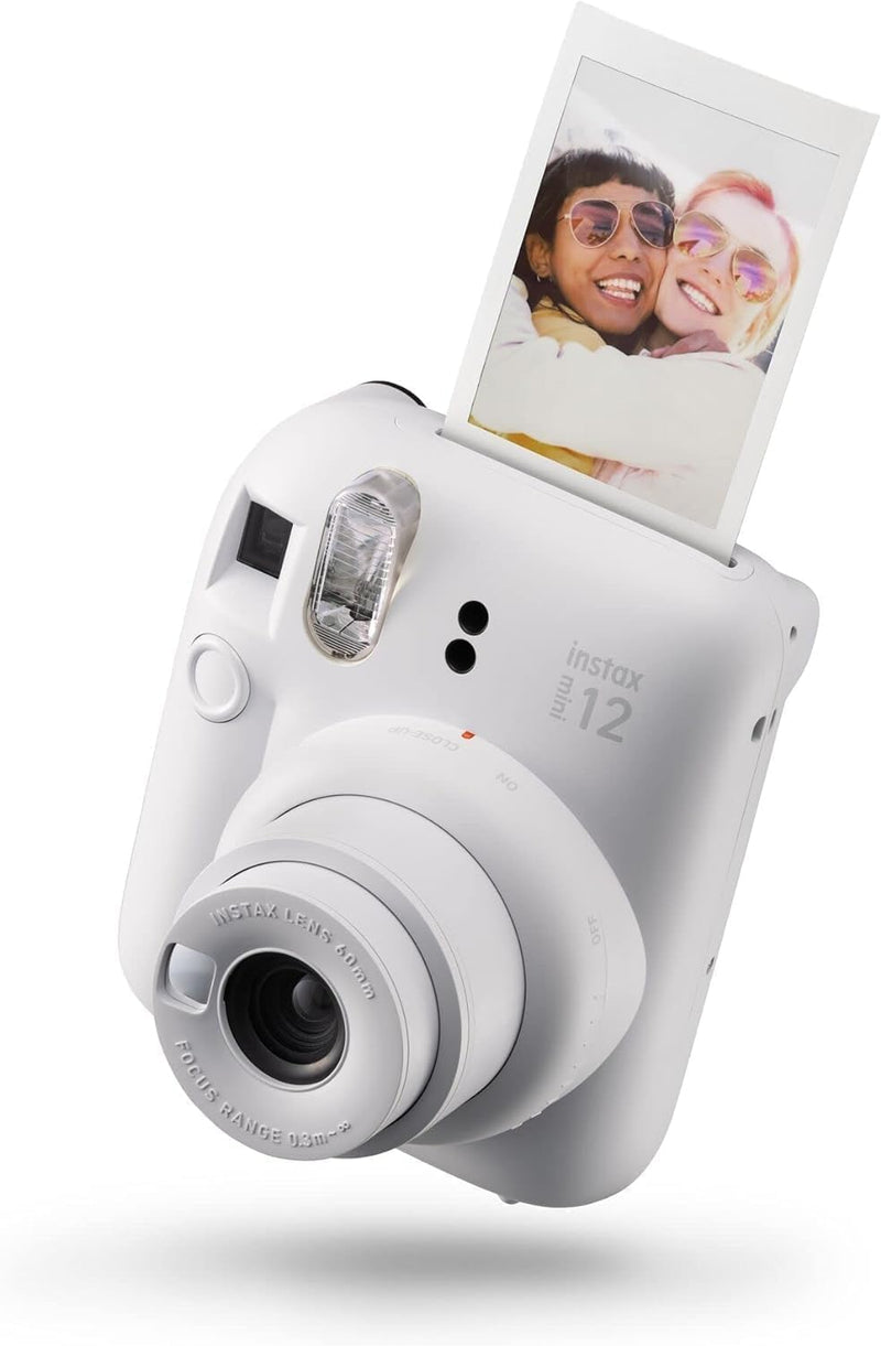 INSTAX Mini 12 Sofortbildkamera Clay-White + Mini Film Standard (20/PK) Clay-White mit Instant Film