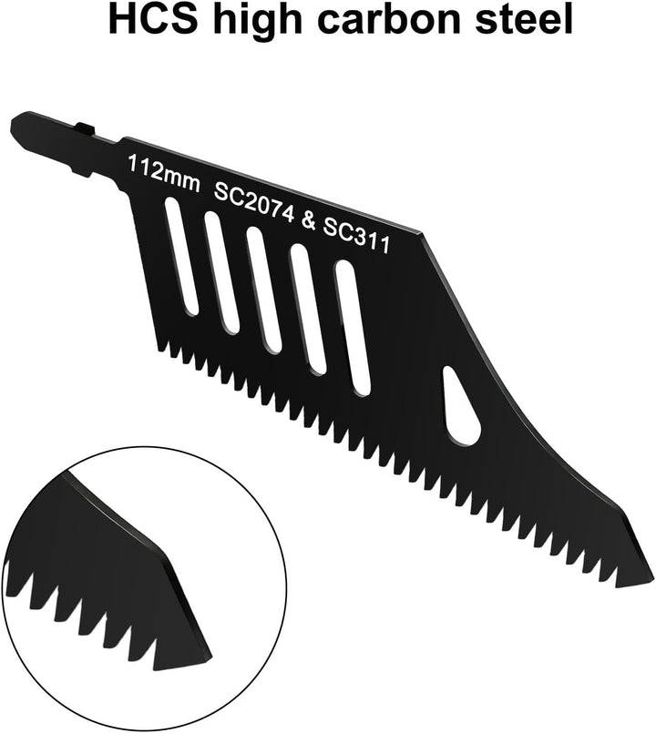 5 Stück Professional Stichsägeblatt Set, Stichsägeblätter Sägeblatt Holz, Säbelsägeblätter, T-Schaft