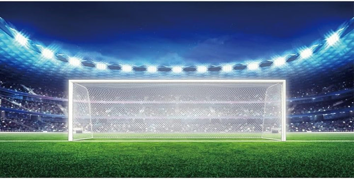 Renaiss 3x1.5m Fussballfelder Fotografie Hintergrund Fussballtor Sportspiel Hintergrund Fussball Fot