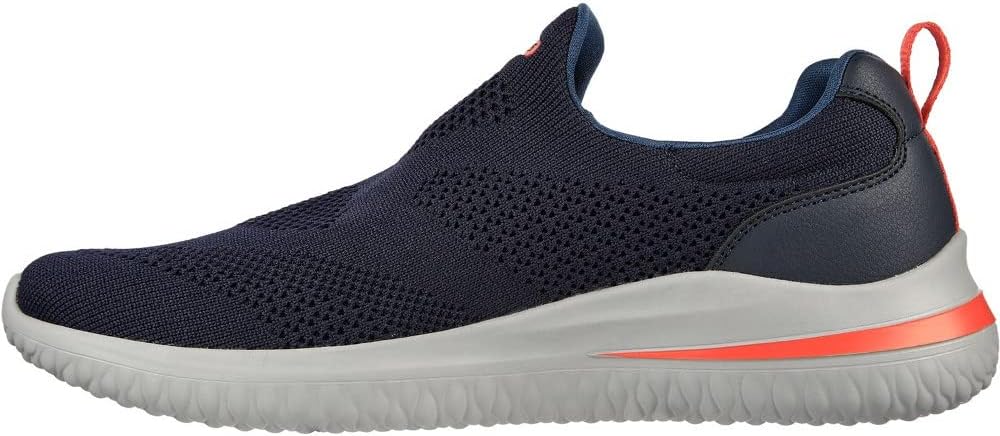 Skechers Herren Delson 3.0 Fairfield Sneaker 43 EU Navy Knit Synthetic, 43 EU Navy Knit Synthetic