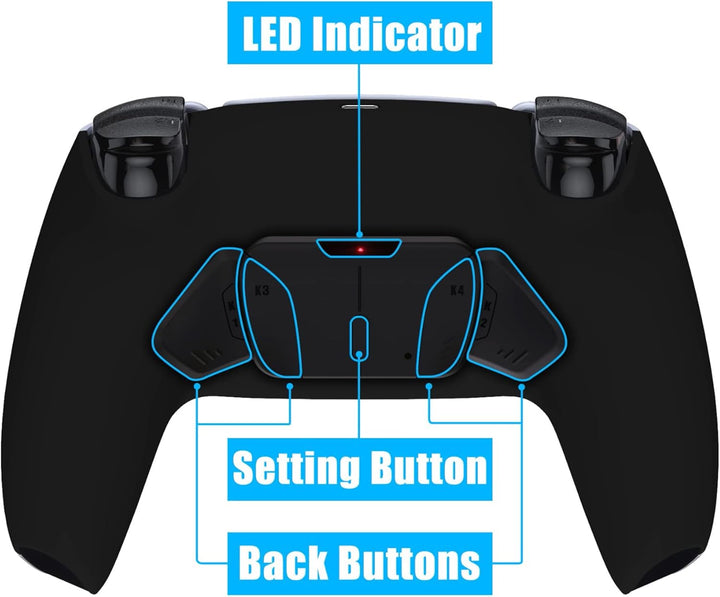 eXtremeRate Programmierbar RISE4 Remap Kit für ps5 Controller BDM-030/040,Remap Board&Rückplate Gehä