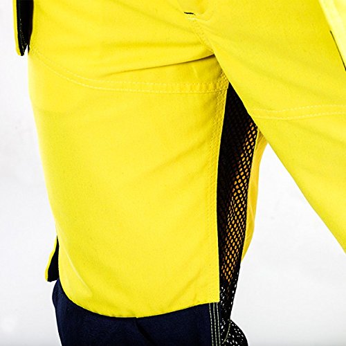 Blaklader 15651811 Belüftete Hochsichthose, Gelb/Marine, grootte C60 C60 Yellow / Navy Blue, C60 Yel