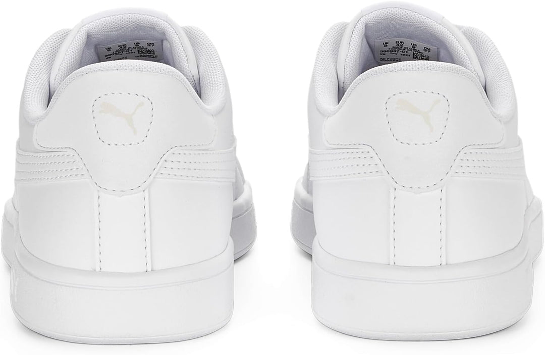 PUMA Unisex Kinder Smash 3.0 L Sneaker 36 EU Puma White Puma White Puma Gold, 36 EU Puma White Puma