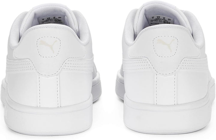 PUMA Unisex Kinder Smash 3.0 L Sneaker 36 EU Puma White Puma White Puma Gold, 36 EU Puma White Puma