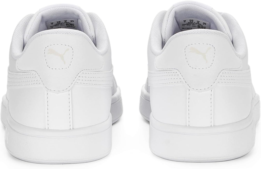 PUMA Unisex Kinder Smash 3.0 L Sneaker 36 EU Puma White Puma White Puma Gold, 36 EU Puma White Puma
