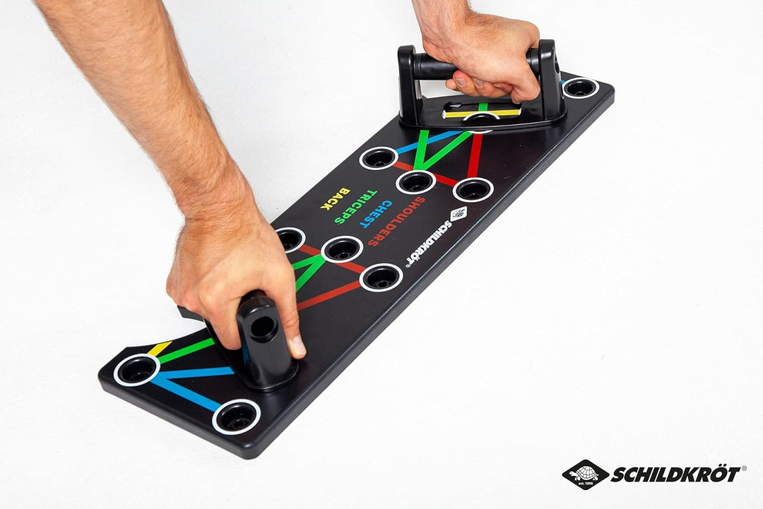 Schildkröt Push-Up Multitrainer, Push Up Board für das Muskelaufbautraining, Trainingsgerät für Zuha