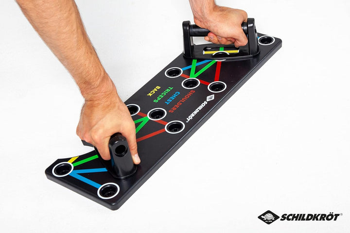 Schildkröt Push-Up Multitrainer, Push Up Board für das Muskelaufbautraining, Trainingsgerät für Zuha