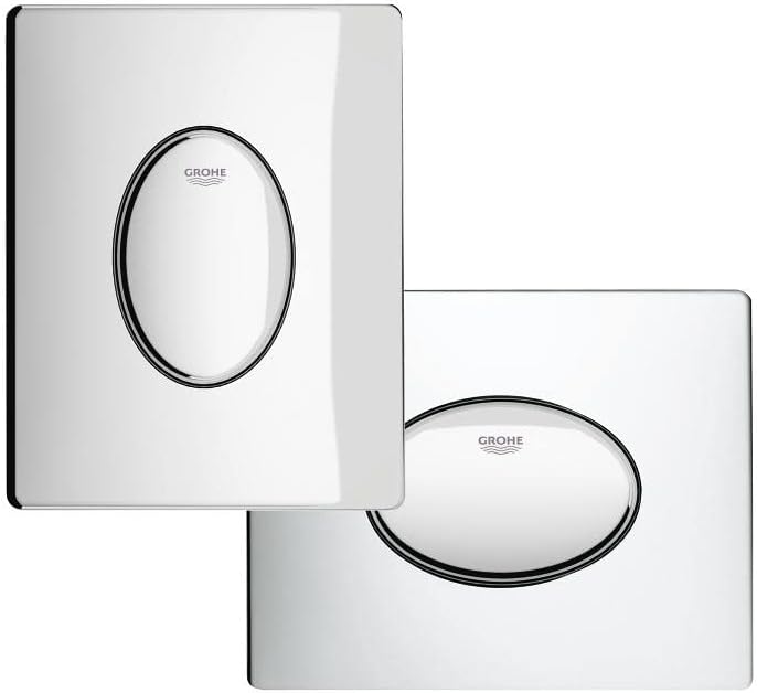 GROHE Skate Air - Abdeckplatte (197 x 156 mm, waagerechte Montage, 1-Mengen-Betätigung), chrom, 3856