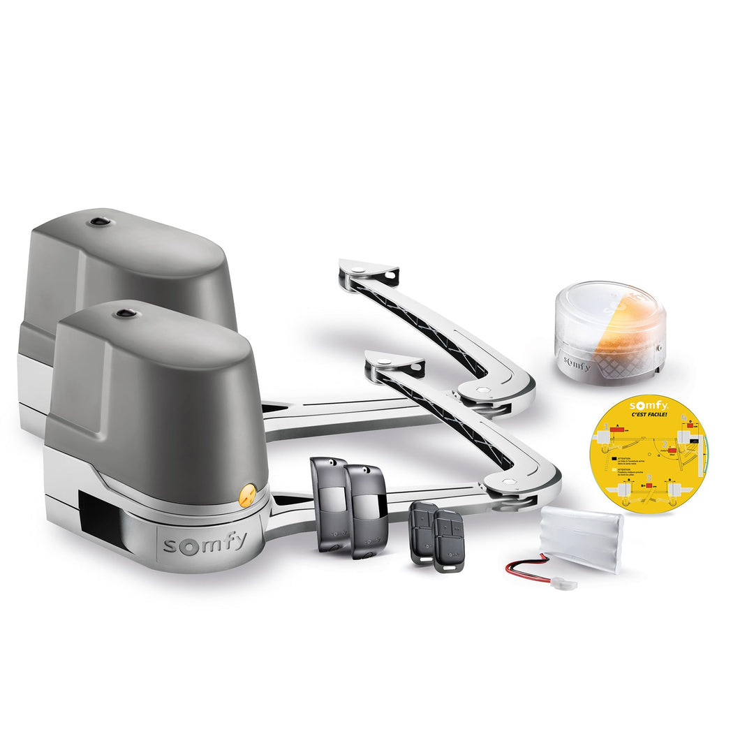 Somfy 2401288 - Torantrieb mit Flügelarm Evolvia Star | für Flügelhöhe und Breite max. 2 m | mit 3 K