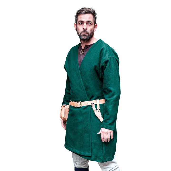 Burgschneider - Klappenrock Loki - Kleidung für Larp, Mittelalter, Cosplay und Fantasy Blau XL, Blau
