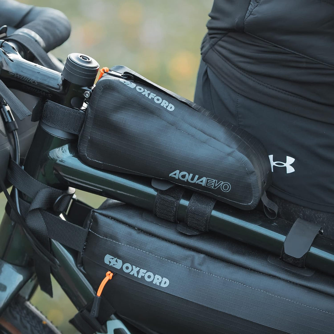 Oxford Products Aqua Evo Adventure Cycle Top Tube Pack 1.5L Schwarz, 1.5L Schwarz