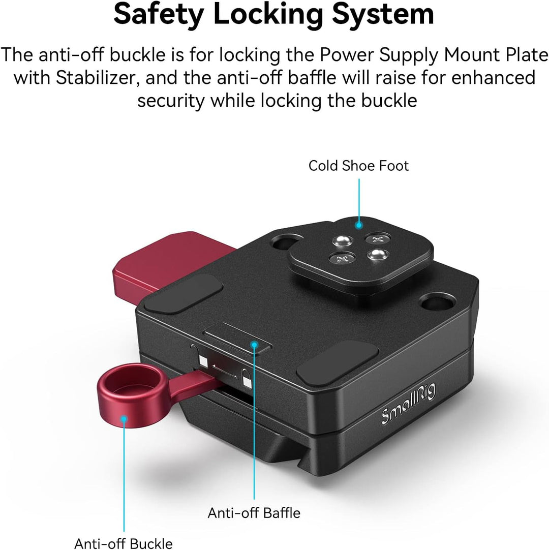 SmallRig RS3 RS3 Pro RS2 RSC2 Mini V-Mount Akkuplatte für DJI RS 3 / RS 3 Pro/RS 2 / RSC 2, mit V-Lo